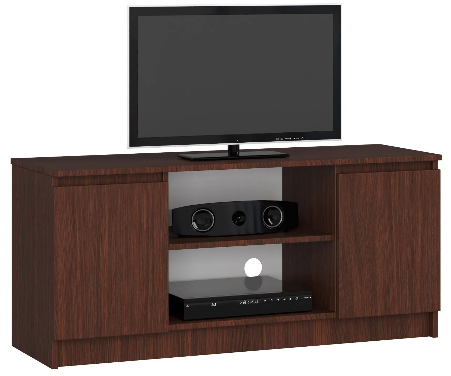 Stolek pod TV RTV 120 2D 1P wenge