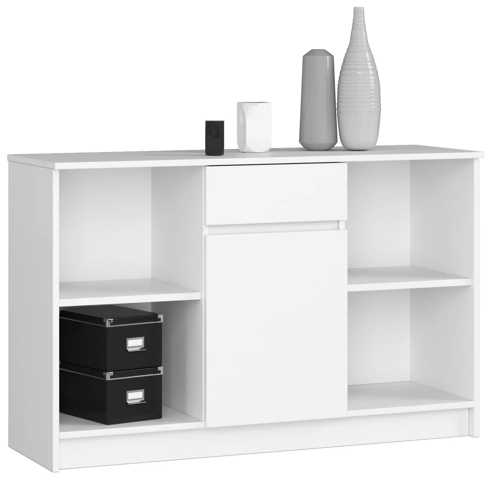 Ak furniture Komoda B-17 120 cm bílá