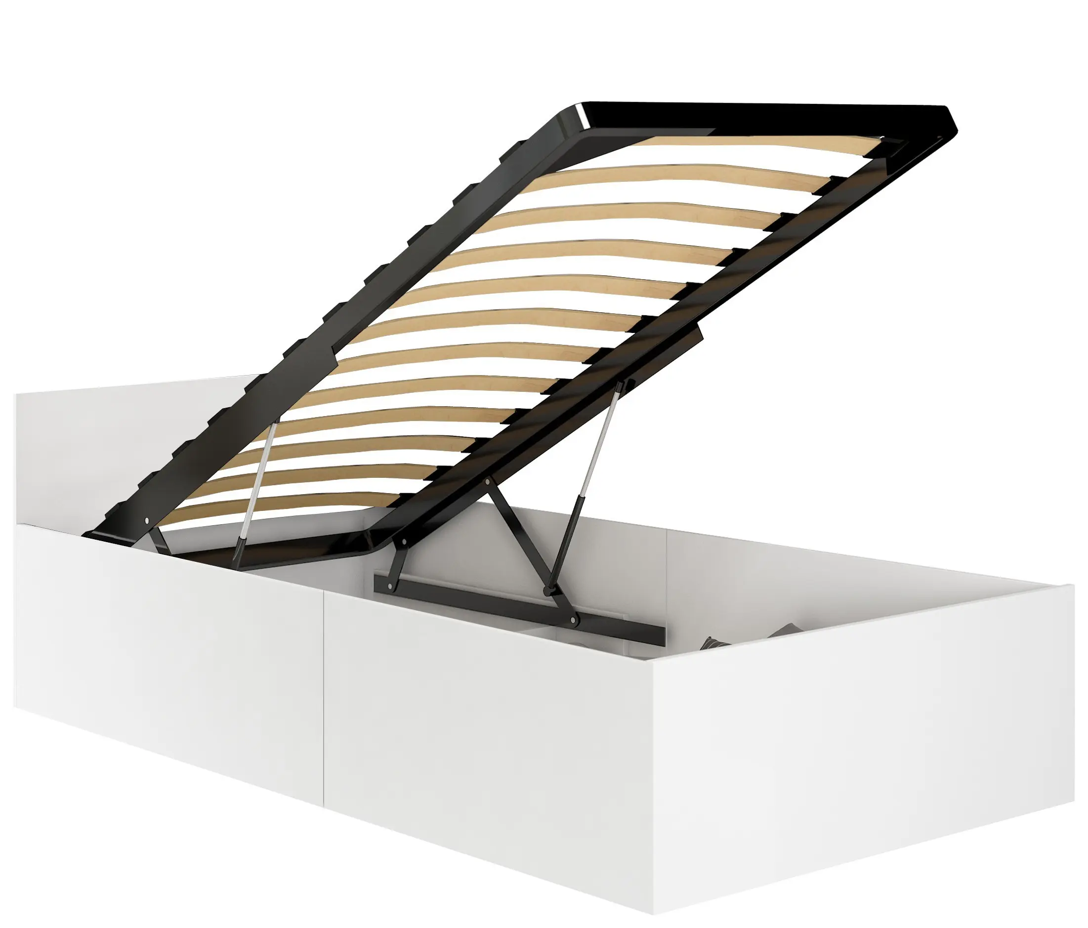 Ak furniture Postel CLP 90x200 cm s roštem bílá