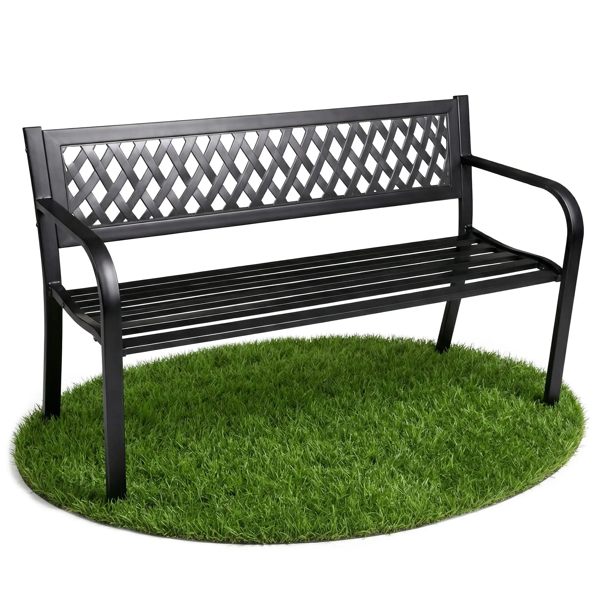 Ak furniture Zahradní lavička KALIA černá