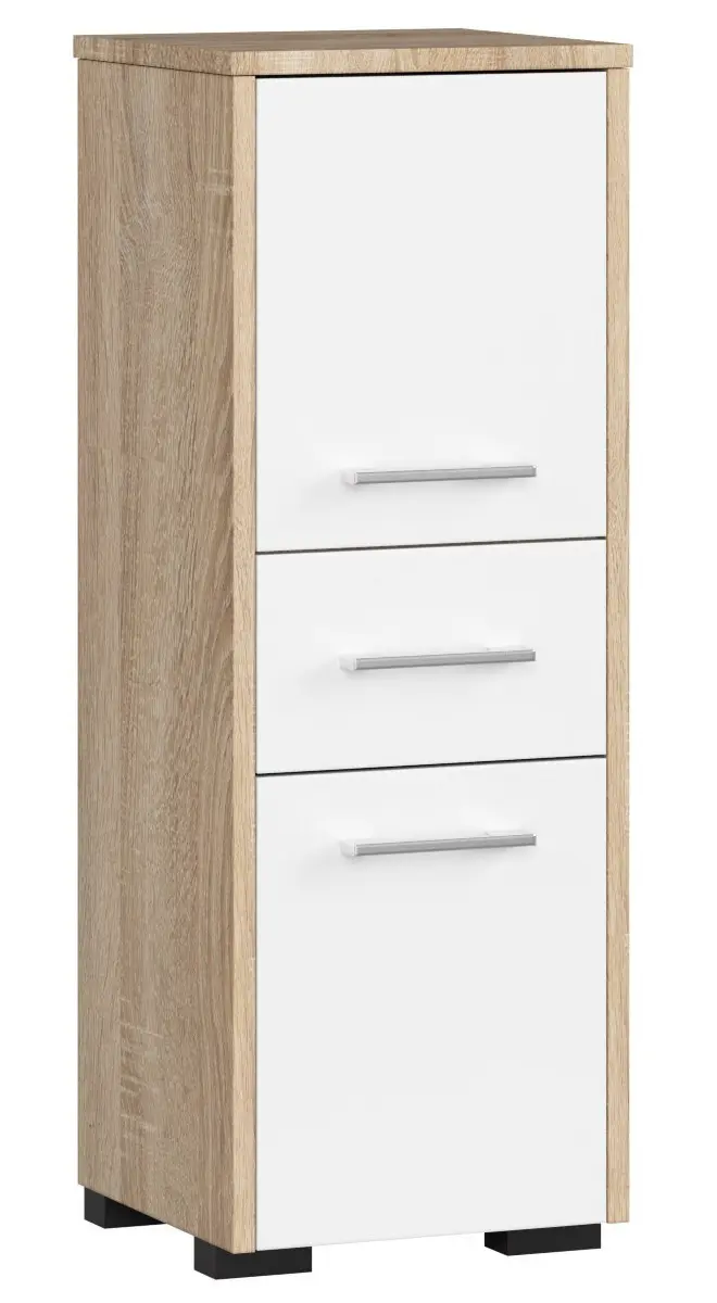 Ak furniture Koupelnová skříňka Fin sonoma/bílá