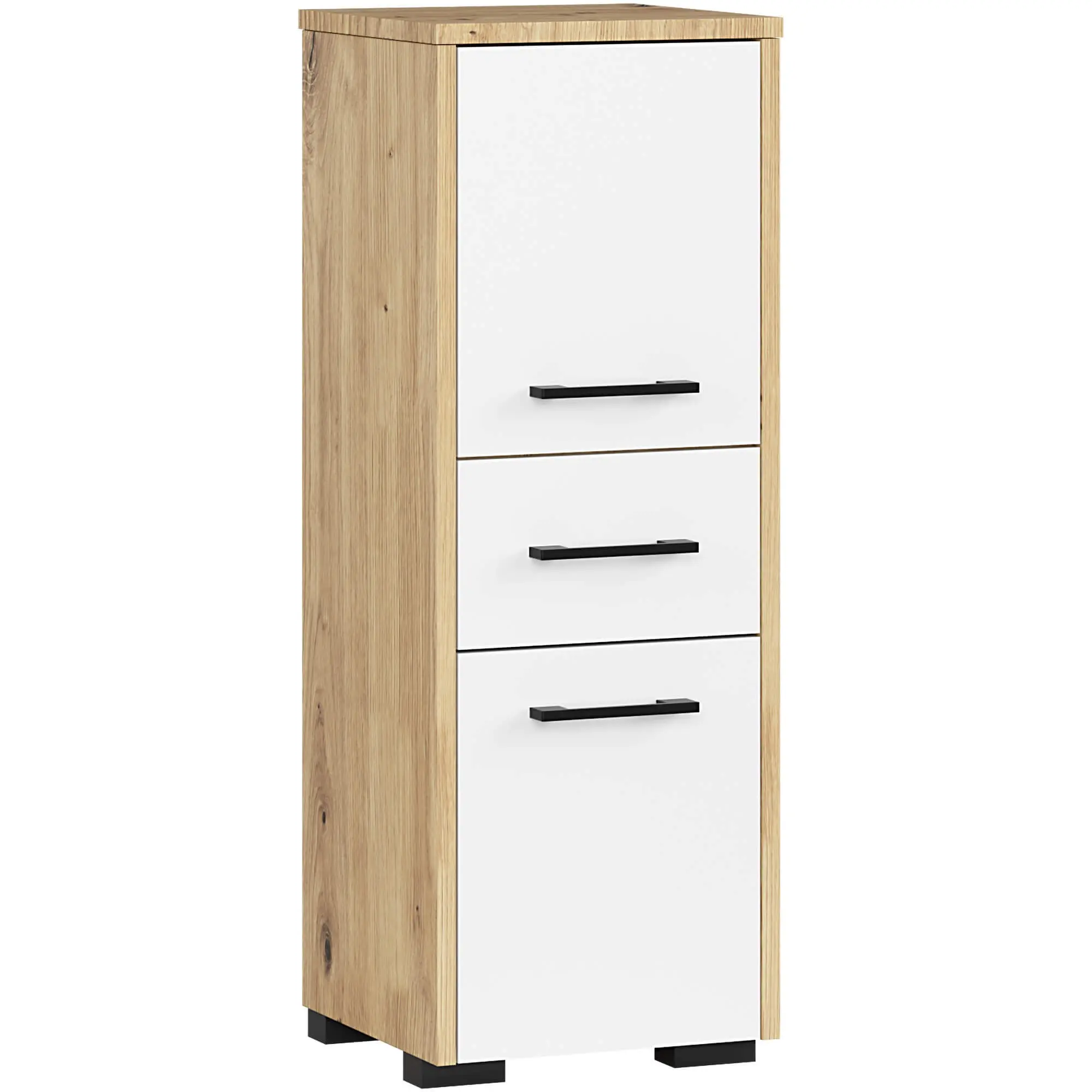 Ak furniture Koupelnová skříňka FIN dub artisan/bílá
