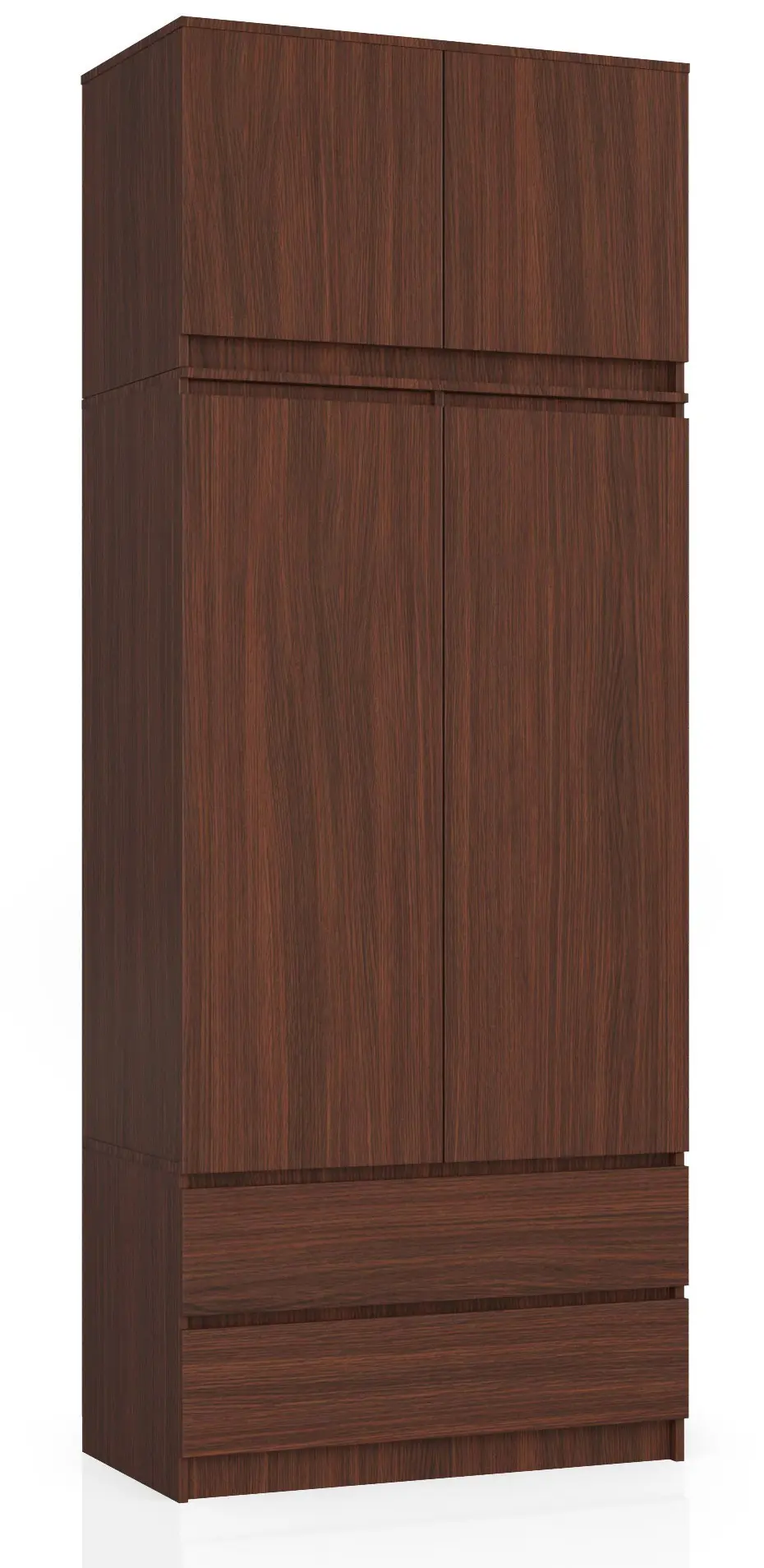 Ak furniture Šatní skříň s nástavcem Star 90 cm wenge