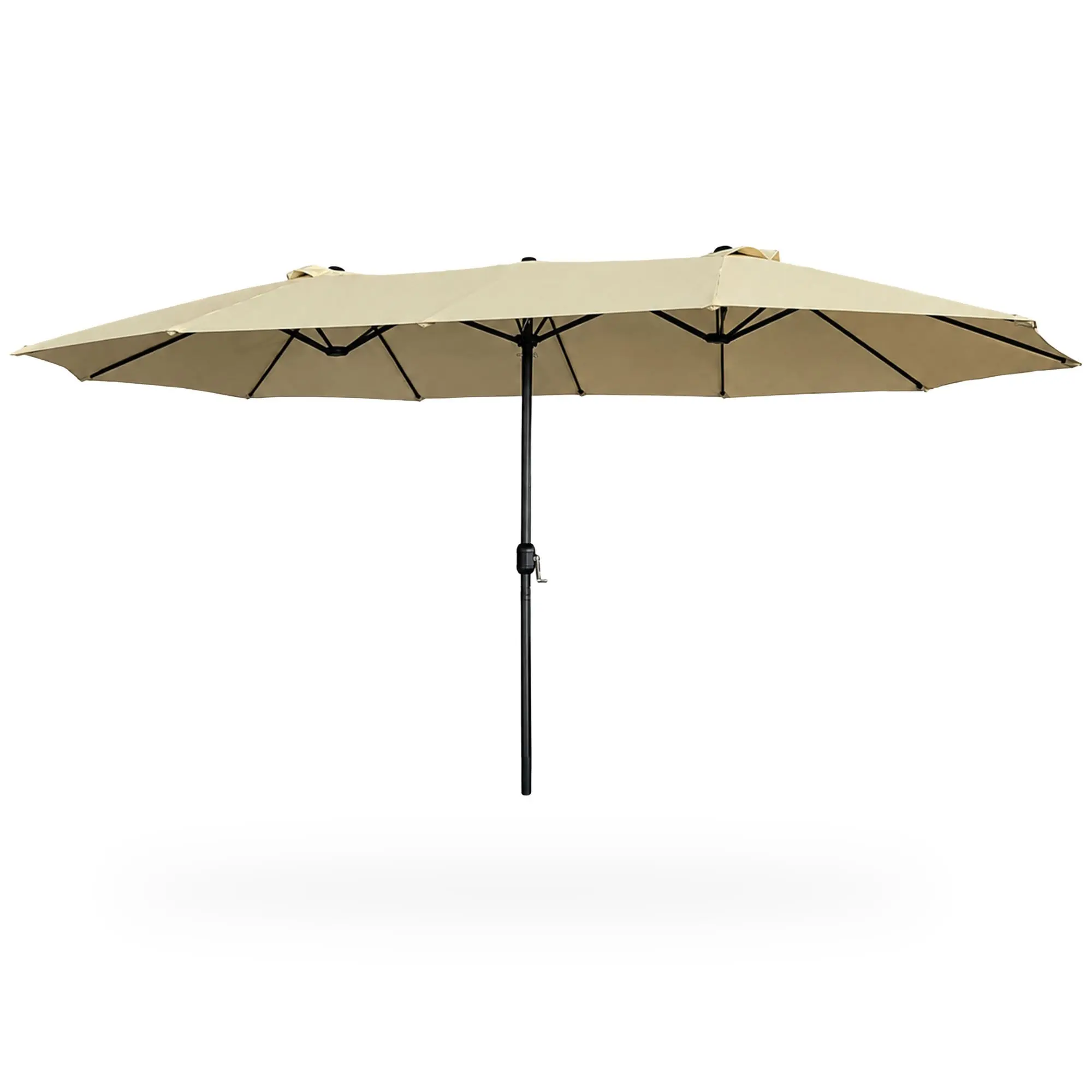 Ak furniture Dvojitý zahradní slunečník TILIA 460x270 cm béžový