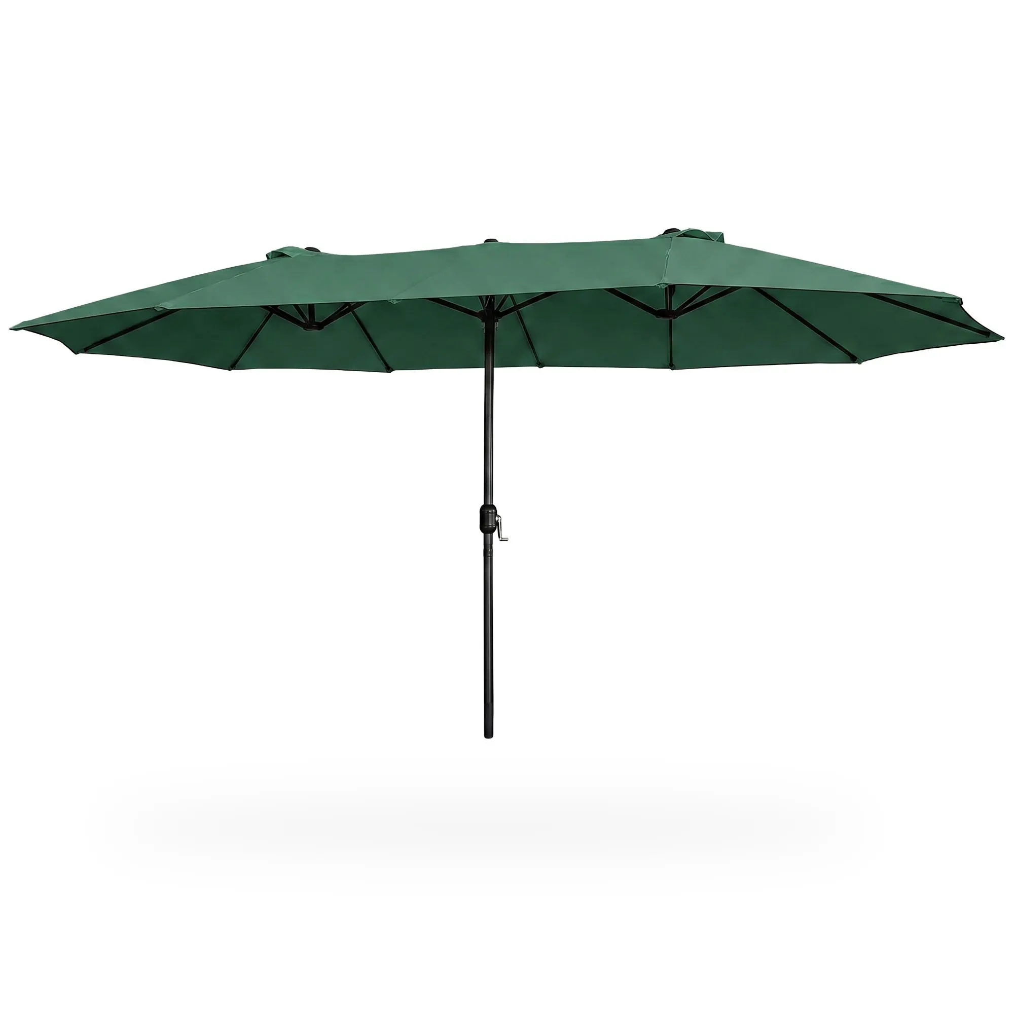 Ak furniture Dvojitý zahradní slunečník TILIA 460x270 cm tmavě zelený