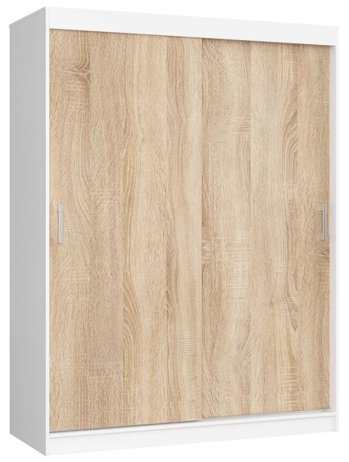 Ak furniture Šatní skříň CLP Mono 150 cm bílá/dub sonoma