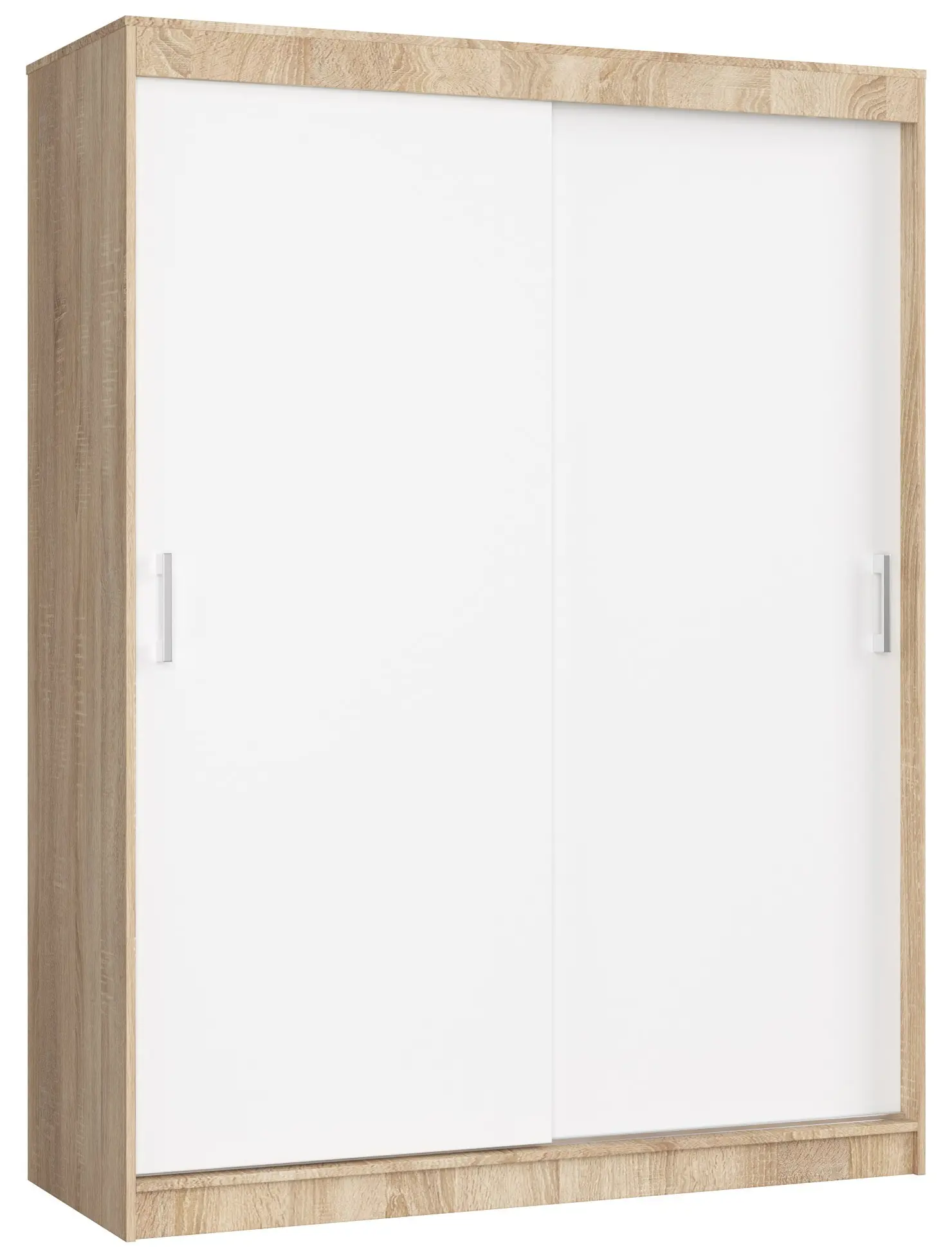 Ak furniture Šatní skříň CLP Mono 150 cm dub sonoma/bílá