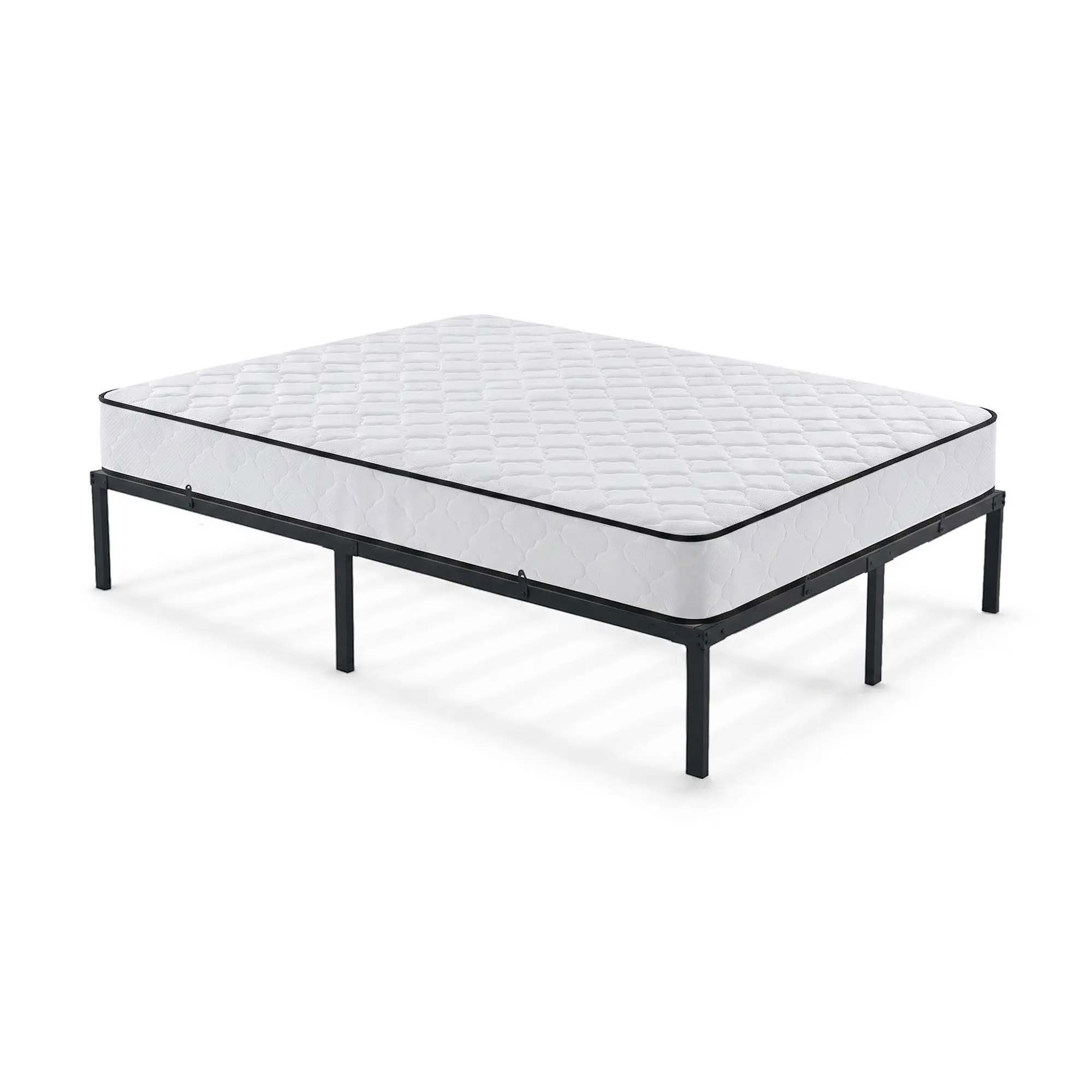 Ak furniture Skládací kovový rám postele s matrací Lowa 120x200 černý