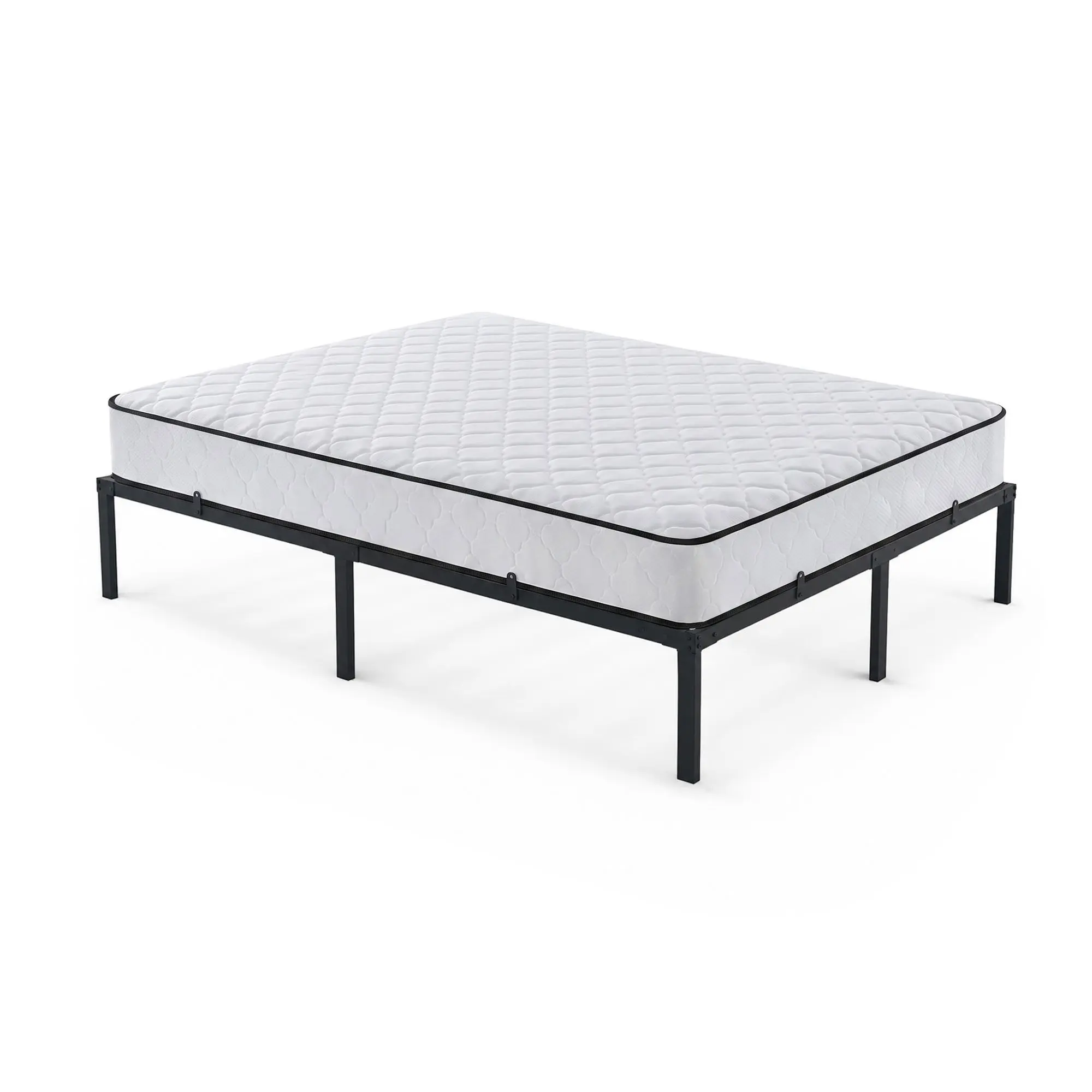 Ak furniture Skládací kovový rám postele s matrací Lowa 140x190 černý