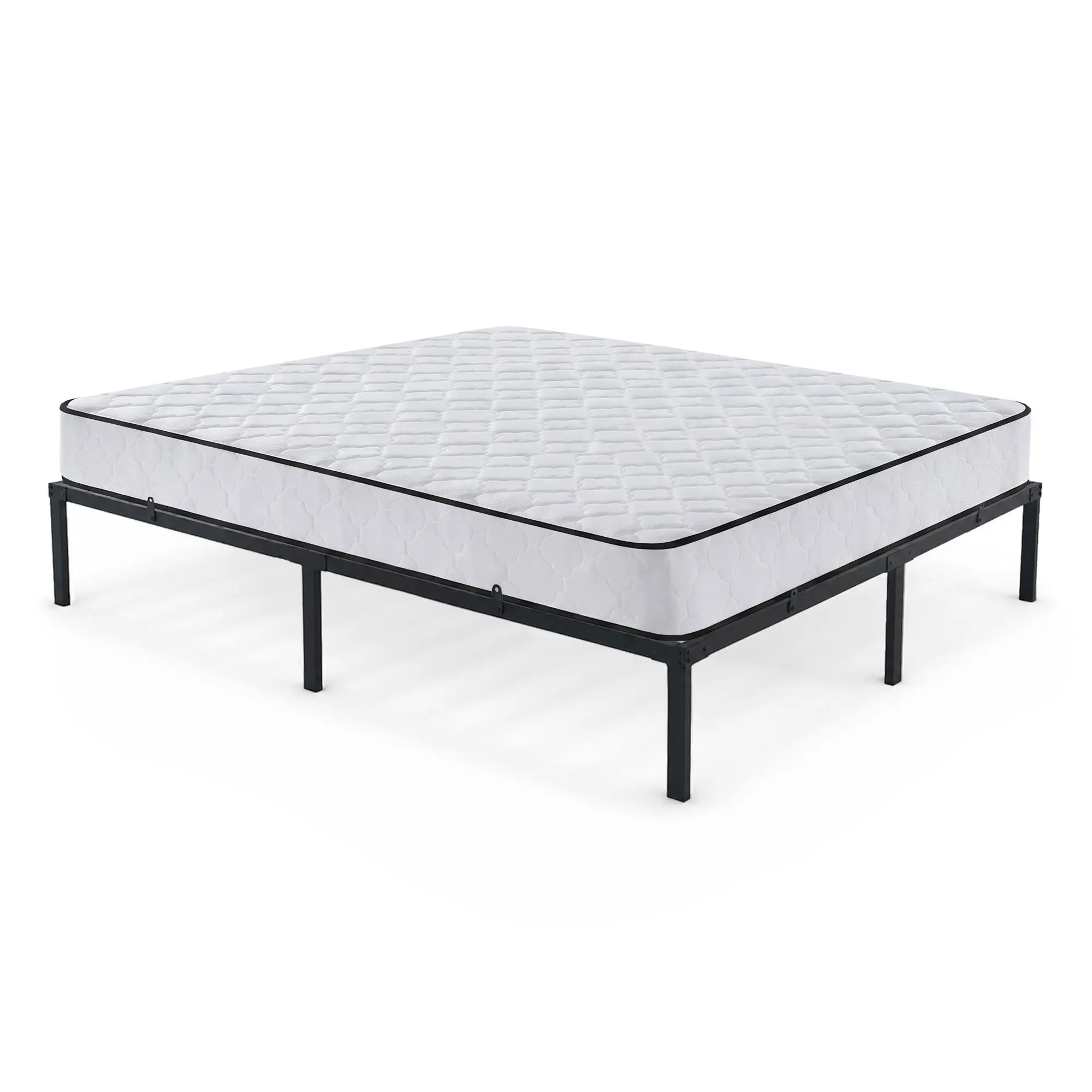 Ak furniture Skládací kovový rám postele s matrací Lowa 160x200 černý