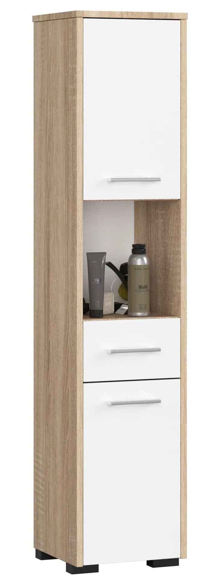 Ak furniture Koupelnová skříňka Fin II 30 cm sonoma/bílá