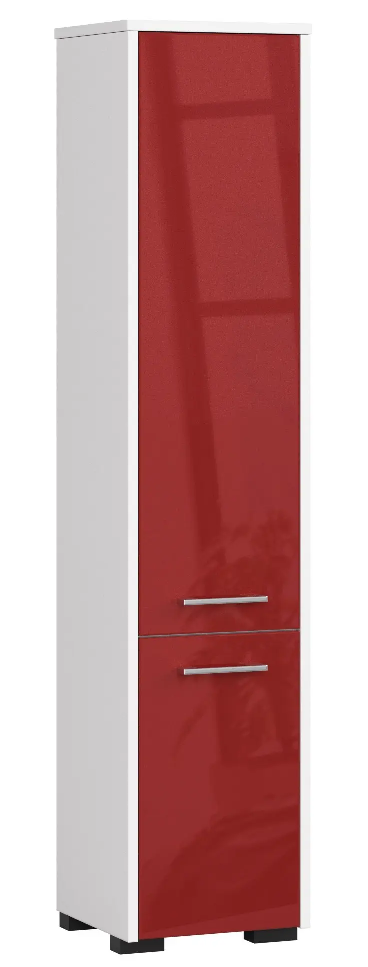 Ak furniture Koupelnová skříňka Fin I 30 cm bílá/červená lesk