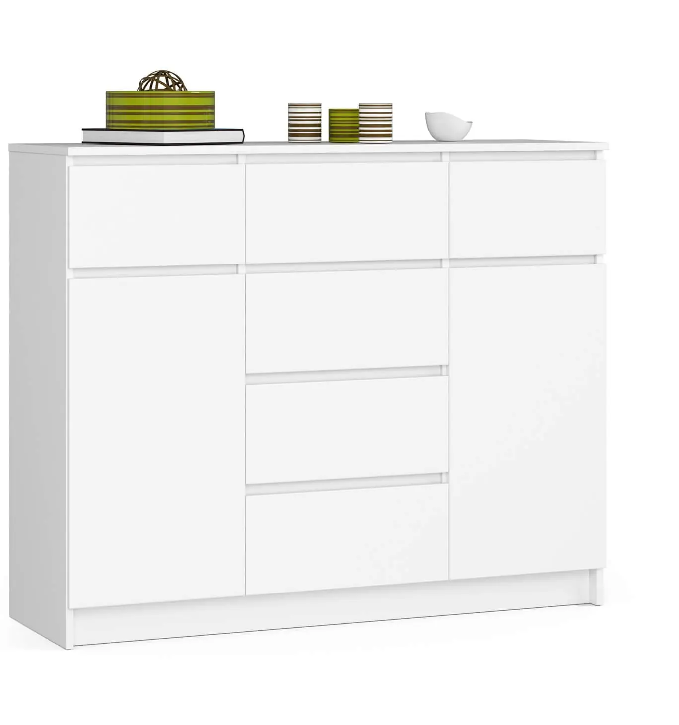 Ak furniture Komoda 120 cm K017 bílá