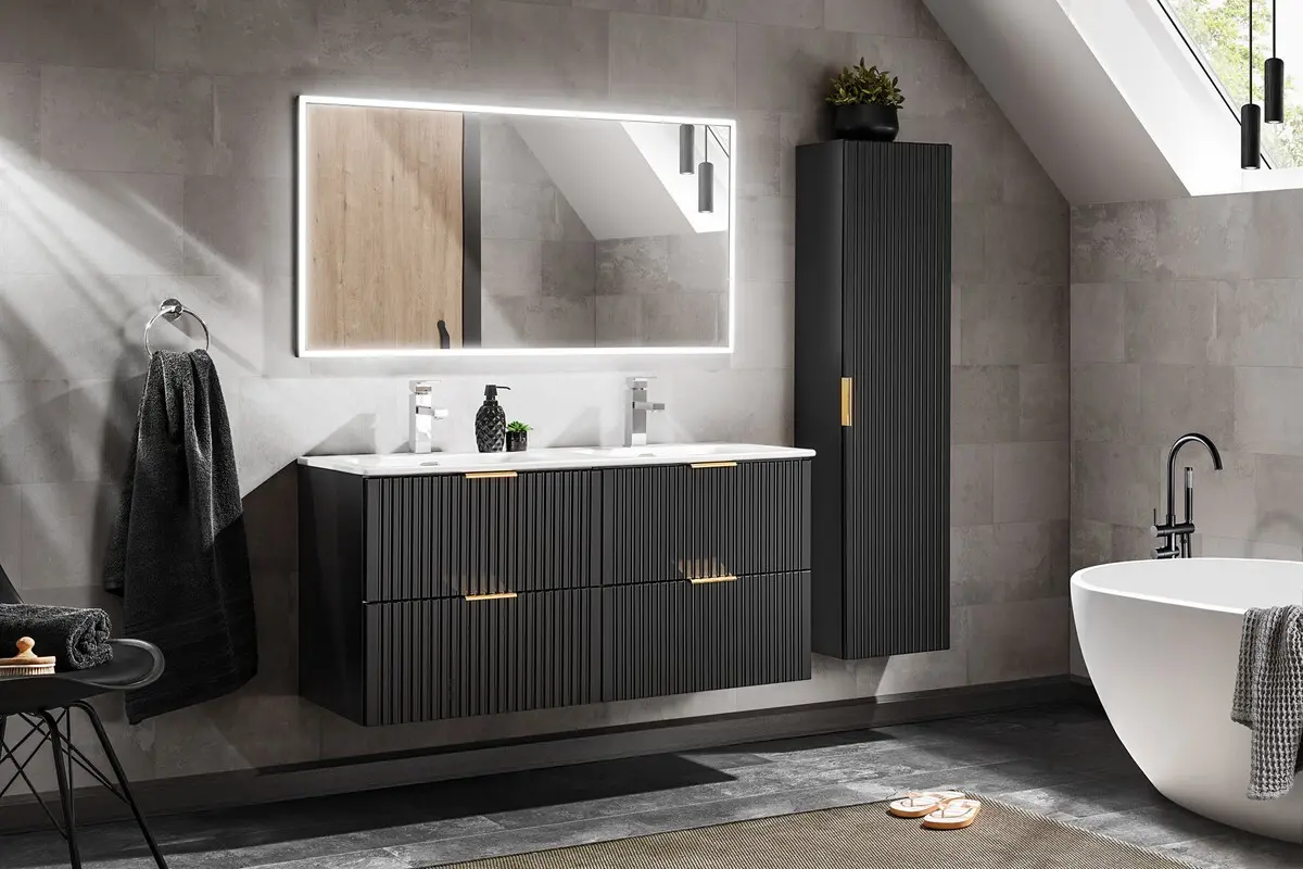 ArtCom Koupelnový komplet ADEL Black 120/2