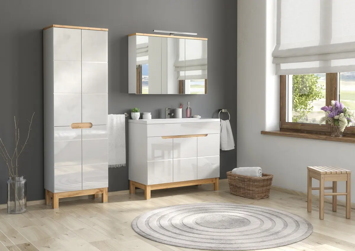 Comad Set koupelnového nábytku Bali White Spirit 100 bílá/lesk