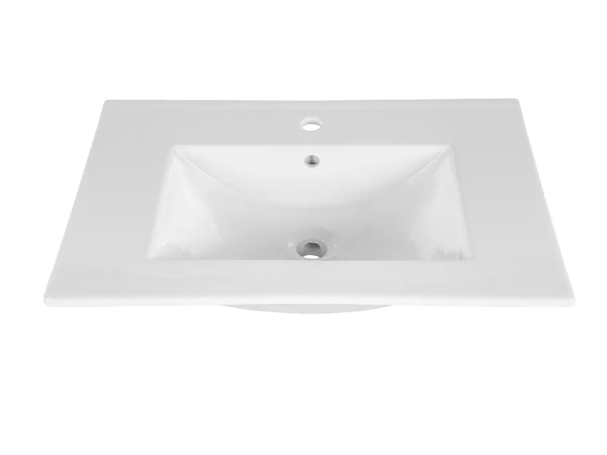 ArtCom Keramické umyvadlo CFP 50D | bílý lesk 50 cm