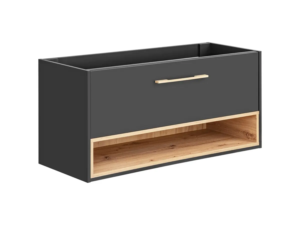Comad Koupelnová skříňka pod umyvadlo Borneo Cosmos 120 vesmírně šedá/dub artisan