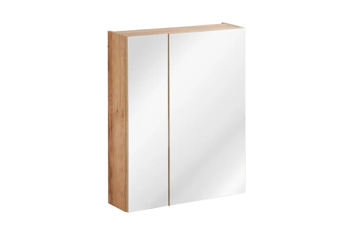 COMAD Zrcadlová skříňka 60cm 2 dvířka DUB CAPRI 5907611647844