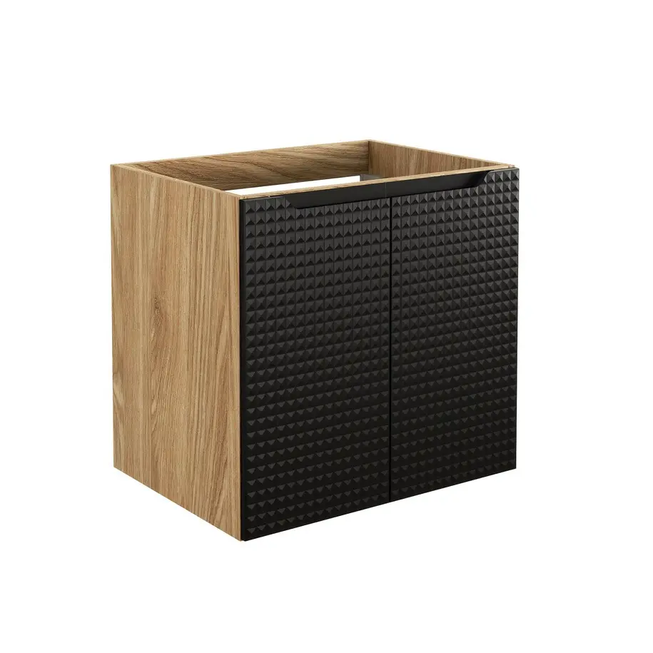 Comad Koupelnová skříňka pod umyvadlo Luxor Black 60 černá/dub olejovaný