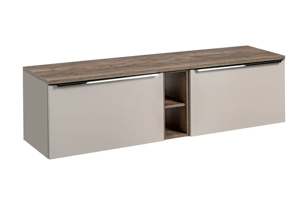 Comad Koupelnová skříňka pod deskové umyvadlo set Santa Fe Taupe 180 šedohnědá/dub santa fe
