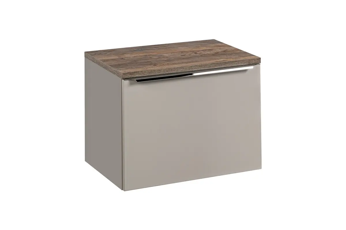 Comad Závěsná skříňka Santa Fe s deskou 60 cm taupe/dub santa fe vintage