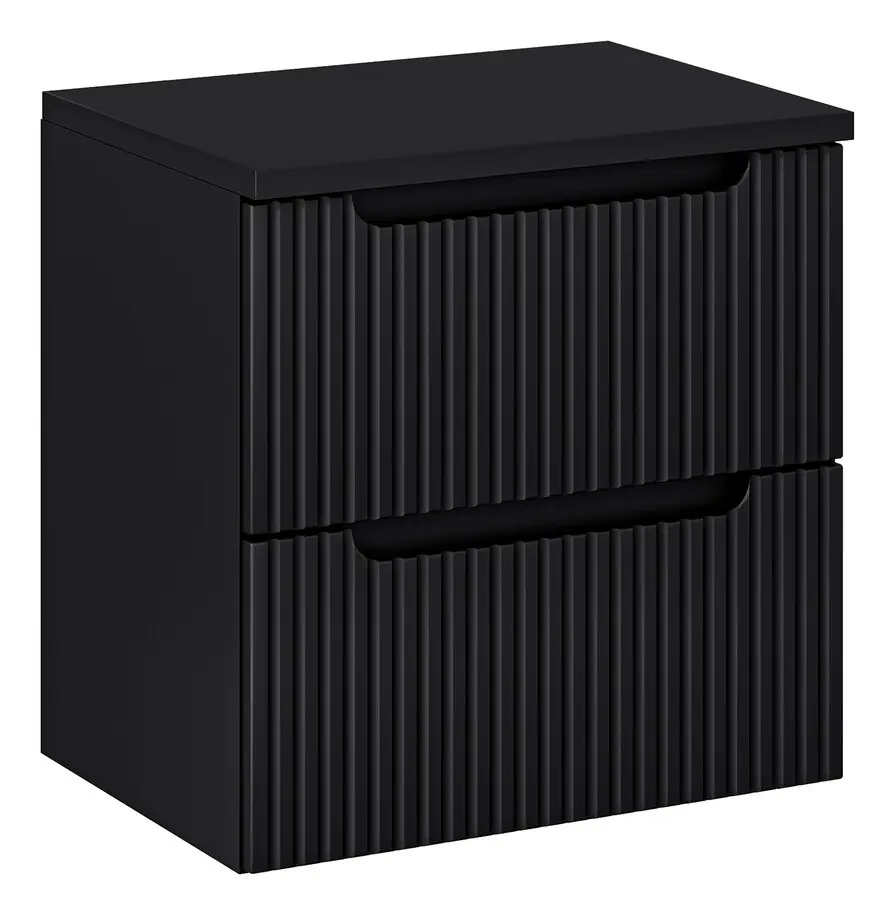 Comad Závěsná skříňka Nova Black I s deskou 60 cm černá