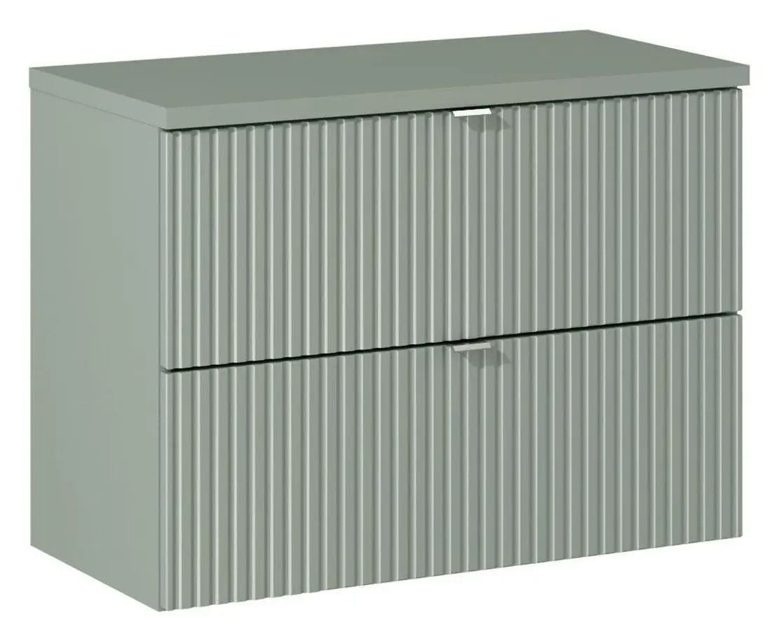ArtCom Koupelnová skříňka s deskou LINE Reed Green D80/1 | 80 cm