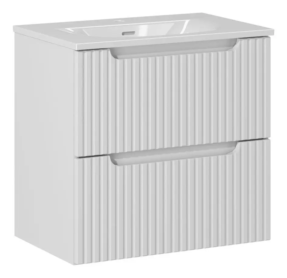 Comad Koupelnová skříňka Nova White II Sky se zápustným umyvadlem 60 cm bílá