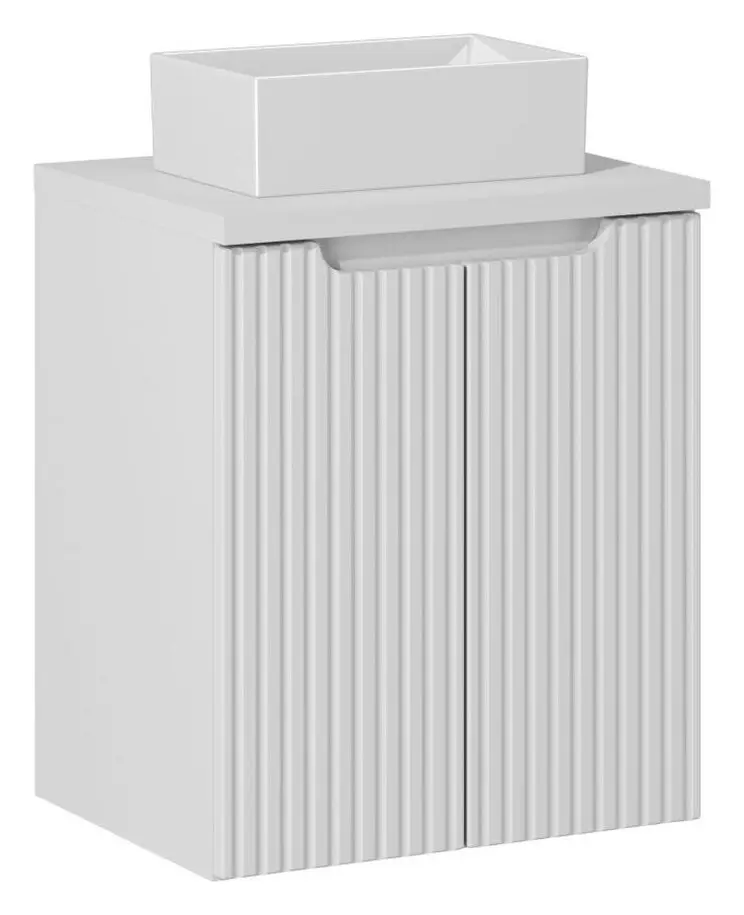 Comad Závěsná skříňka Nova White Gaja III s deskou a umyvadlem 50 cm bílá