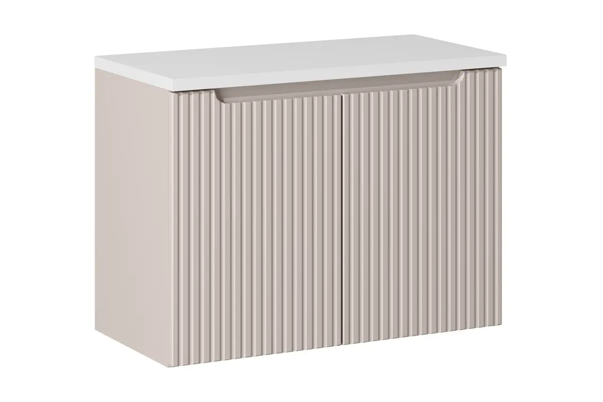 Comad Koupelnová skříňka pod deskové umyvadlo Nova Cashmere 80 kašmír mat (2 dvířka)