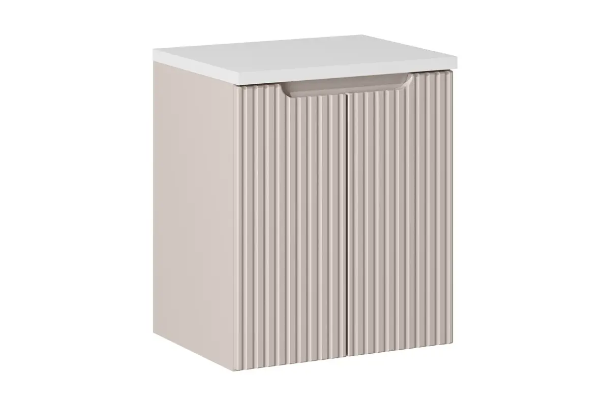 Comad Koupelnová skříňka pod deskové umyvadlo set Nova Cashmere 50 kašmír/bílá