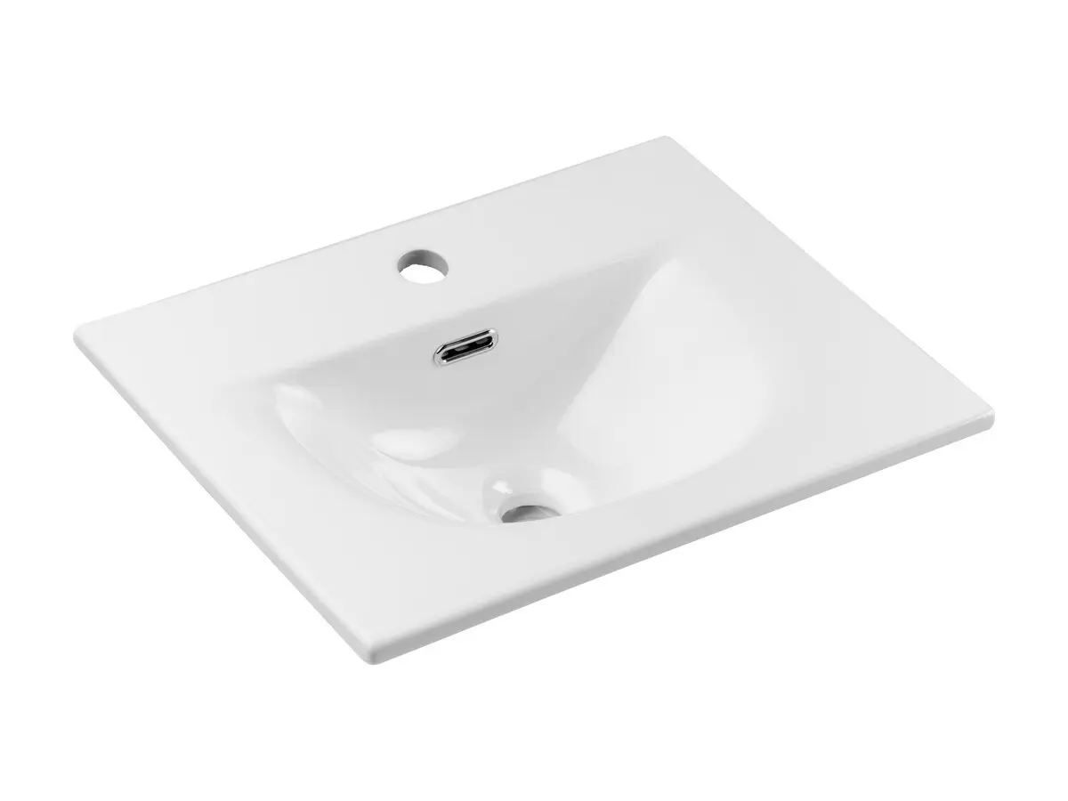 Comad Nábytkové keramické umyvadlo SKY 3 50CM, 51x40 cm, bílá lesklá