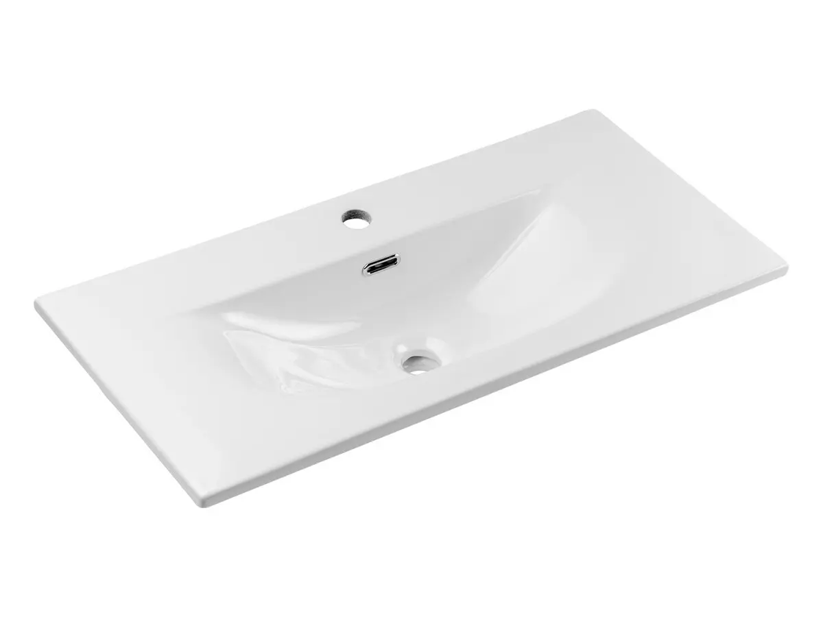 Comad Nábytkové keramické umyvadlo SKY 3 80CM DP, 81x40 cm, bílá lesklá