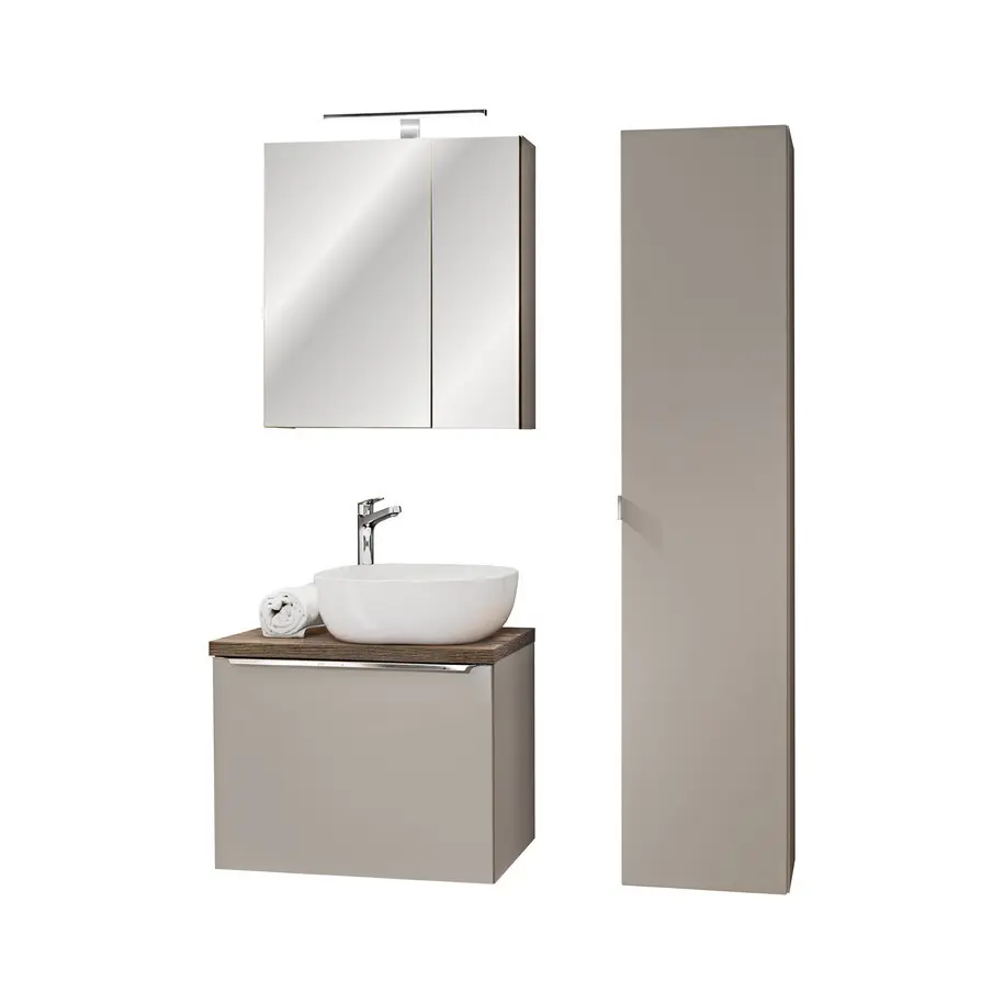 Comad Set koupelnového nábytku Santa Fe Taupe 60 šedá/dub vintage