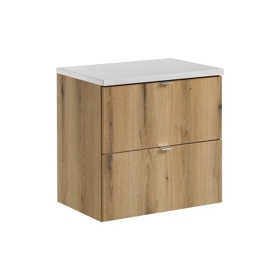 Comad Koupelnová skříňka pod deskové umyvadlo Nova Oak 60 dub coast evoke/bílá