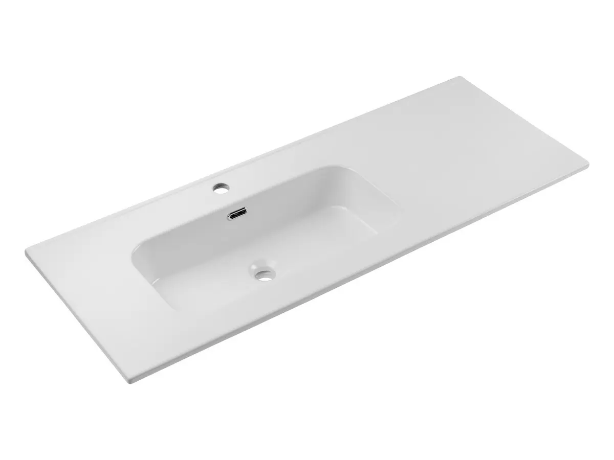 ArtCom Keramické umyvadlo GO2 120 L | bílý lesk 120 cm