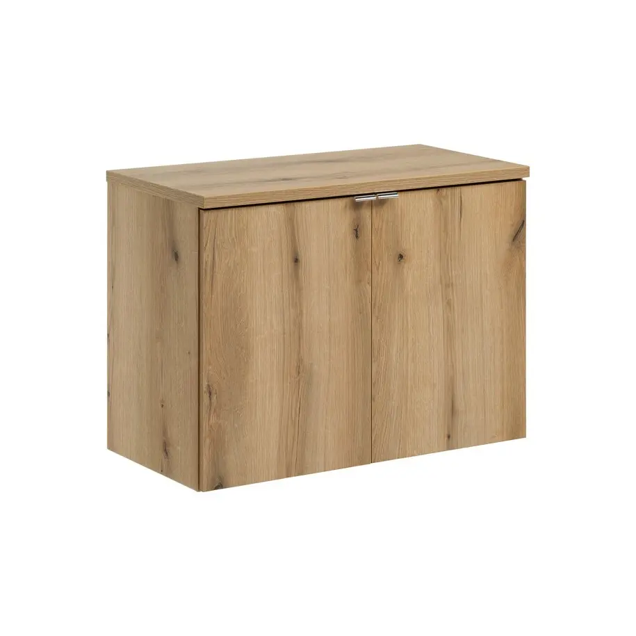 Comad Závěsná skříňka pod umyvadlo Nova Oak II s deskou 80 cm dub coast evoke