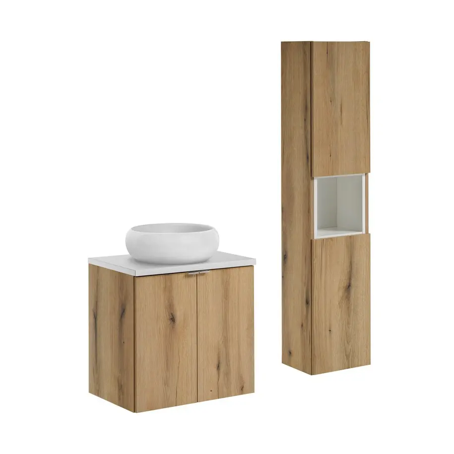 Comad Set koupelnového nábytku Nova Oak 60 dub evoke/bílá mat