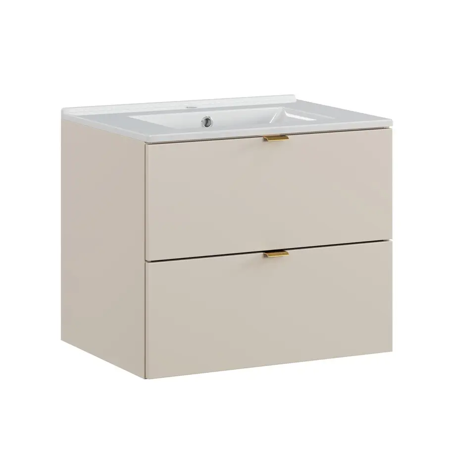 Comad Závěsná umyvadlová skříňka Dalia Cashmere Lava se zápustným umyvadlem 82-60-46-2S kašmírová