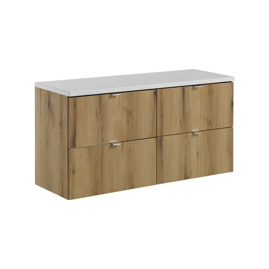 Comad Koupelnová skříňka pod deskové umyvadlo set Nova Oak II. 120 dub coast evoke/bílá