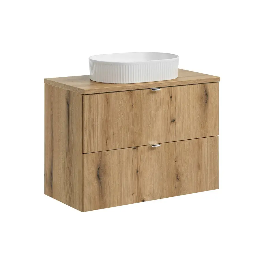 Comad Koupelnová skříňka s deskovým umyvadlem SET-NOA B OAK 80 dub coast evoke