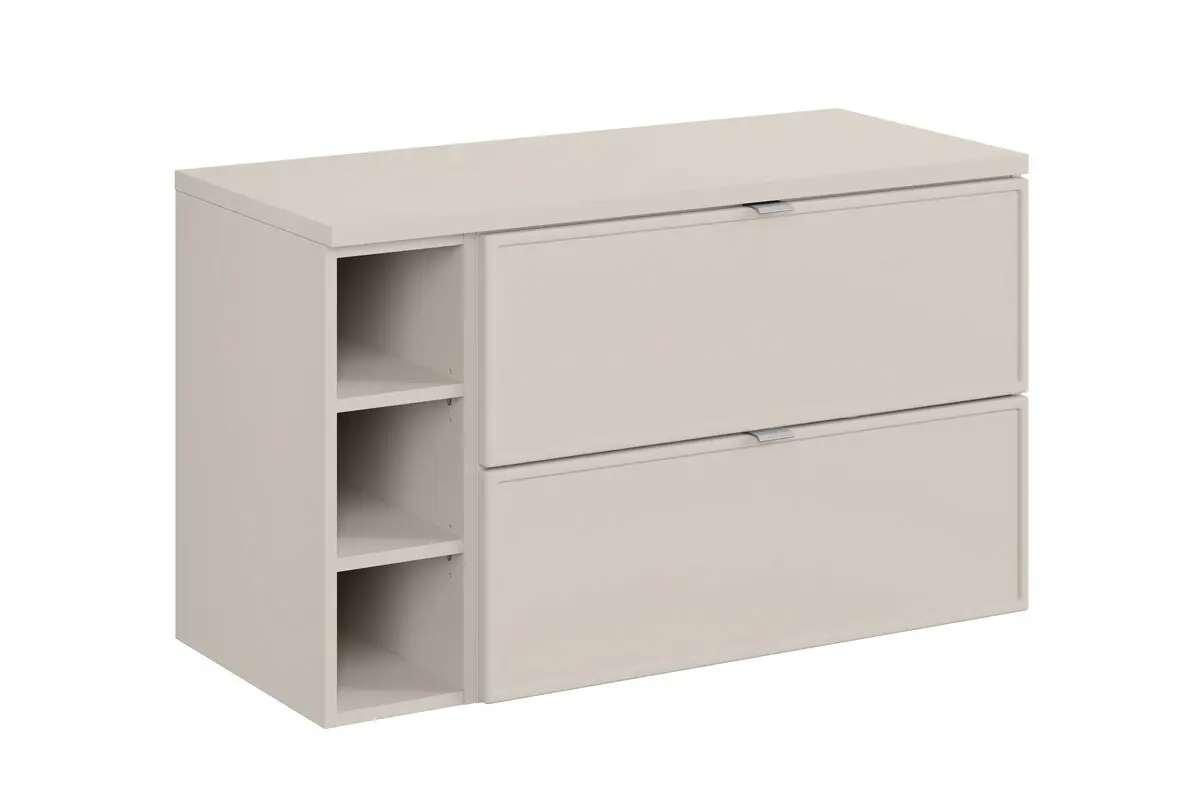 Comad Závěsná skříňka Bella Cashmere s deskou 100 cm kašmírová