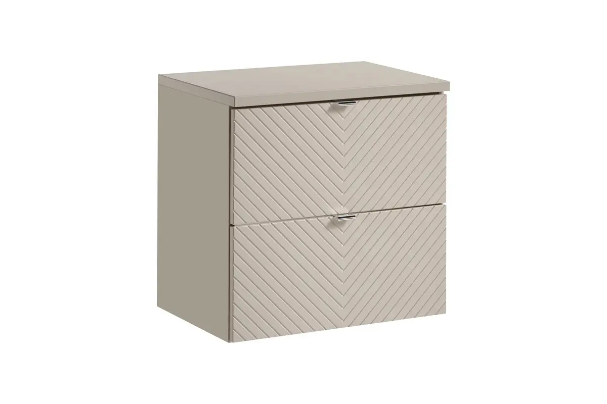 Comad Závěsná skříňka pod umyvadlo Viva Cashmere s deskou 60 cm kašmír