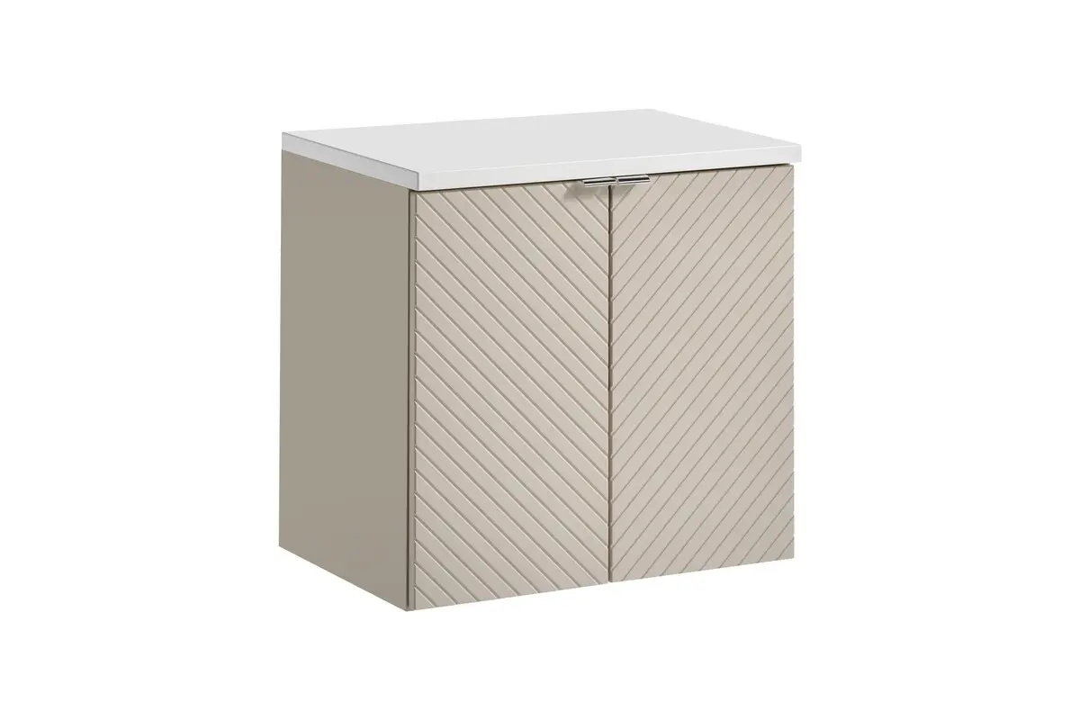 Comad Koupelnová skříňka pod deskové umyvadlo Viva Cashmere 60 kašmír/bílá