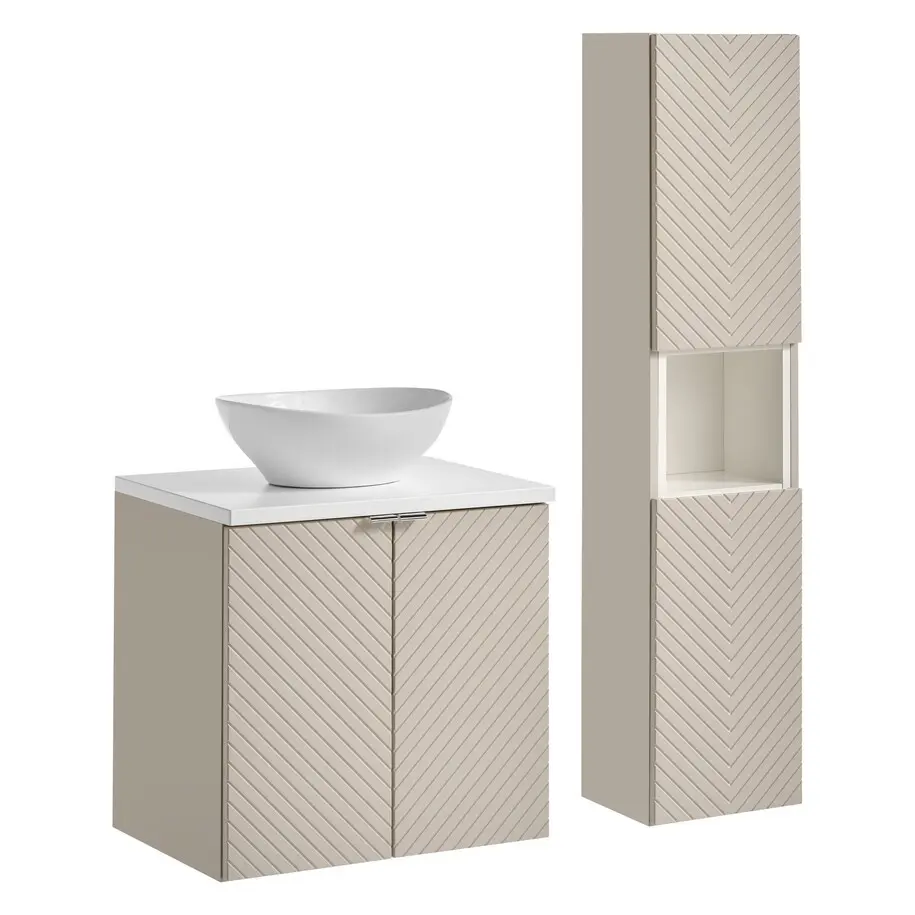 Comad Set koupelnového nábytku Viva Cashmere 60 kašmír mat