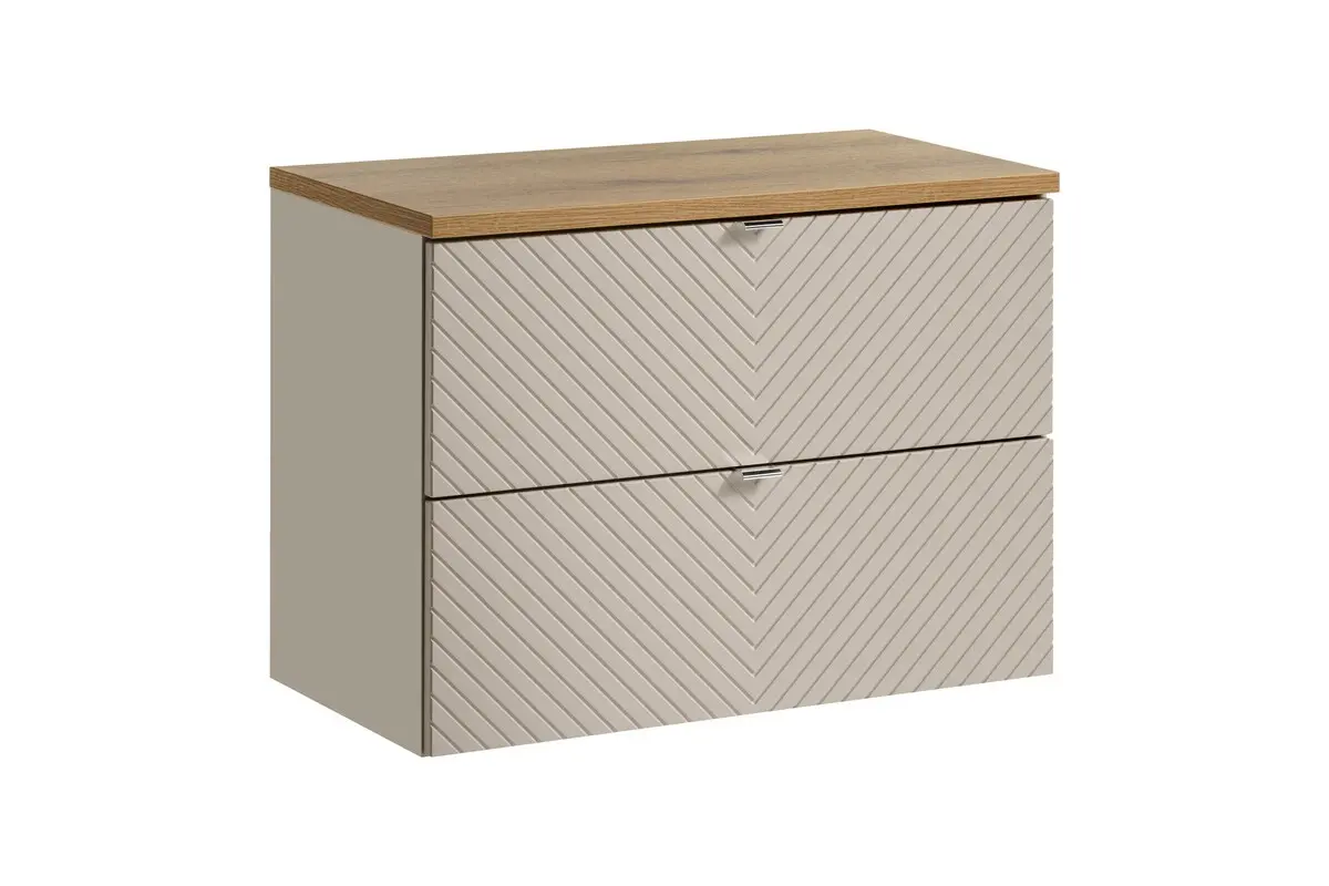 Comad Koupelnová skříňka pod deskové umyvadlo Viva Cashmere 80 dub evoke/kašmír mat