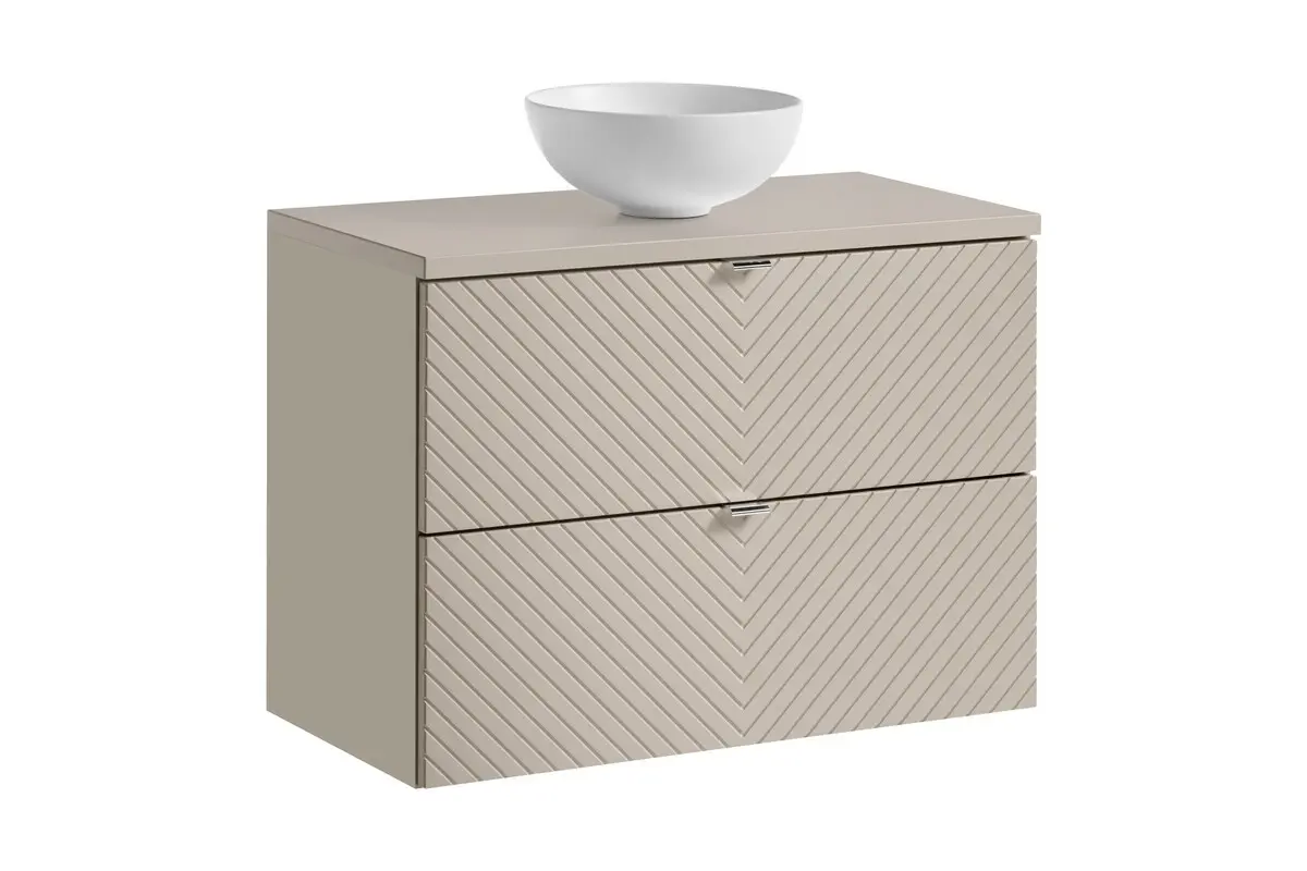 Comad Koupelnová skříňka s deskovým umyvadlem SET-VIC B CASHMERE 80 kašmír