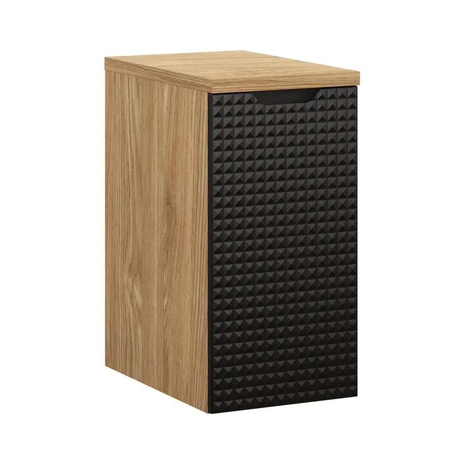 Comad Závěsná koupelnová skříňka Luxor Black s deskou 81-30-1D černý/dub olejovaný