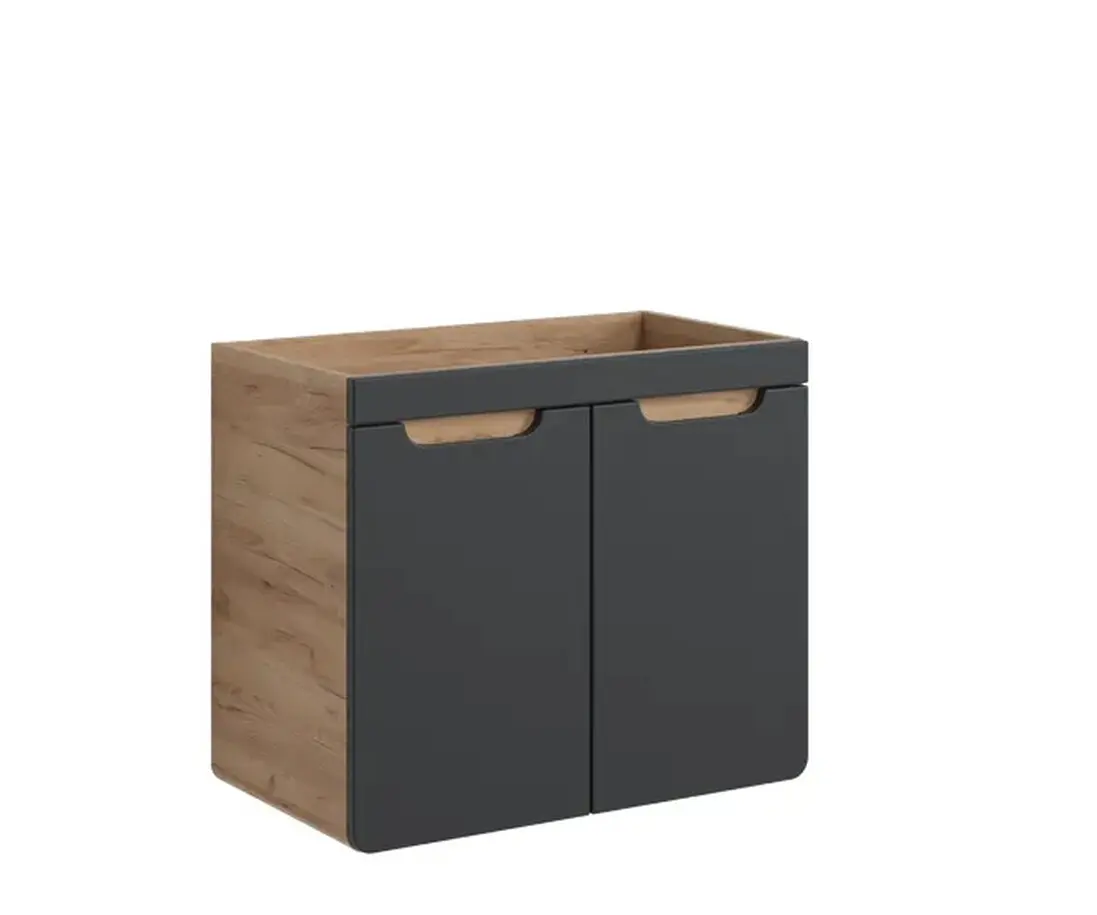 Comad Závěsná skříňka pod umyvadlo Aruba 8204 70 cm dub craft zlatý/vesmírně šedá