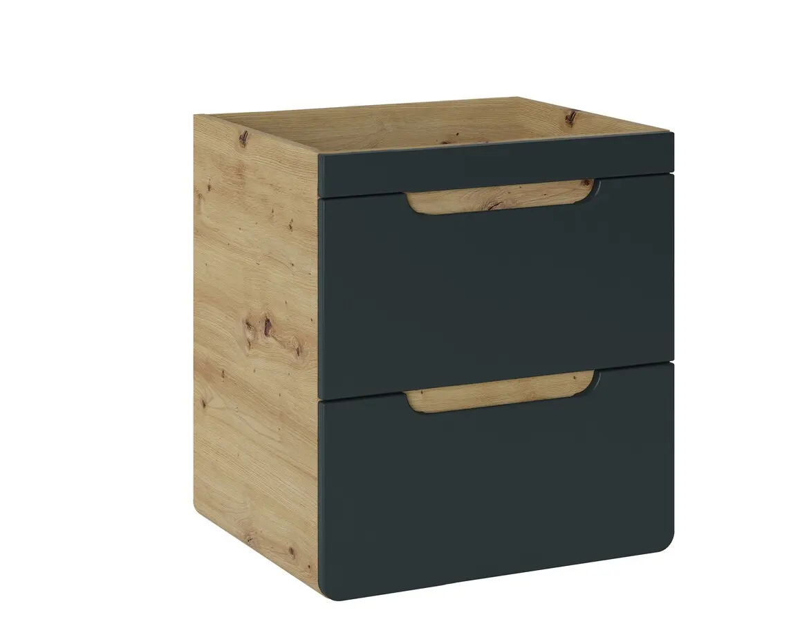Comad Závěsná skříňka pod umyvadlo Aruba 8201 50 cm dub craft zlatý/vesmírně šedá mat